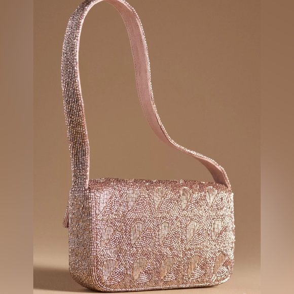 Anthropologie The Fiona Shoulder Bag: Metallic Heart Edition, NWT - Picture 3 of 10
